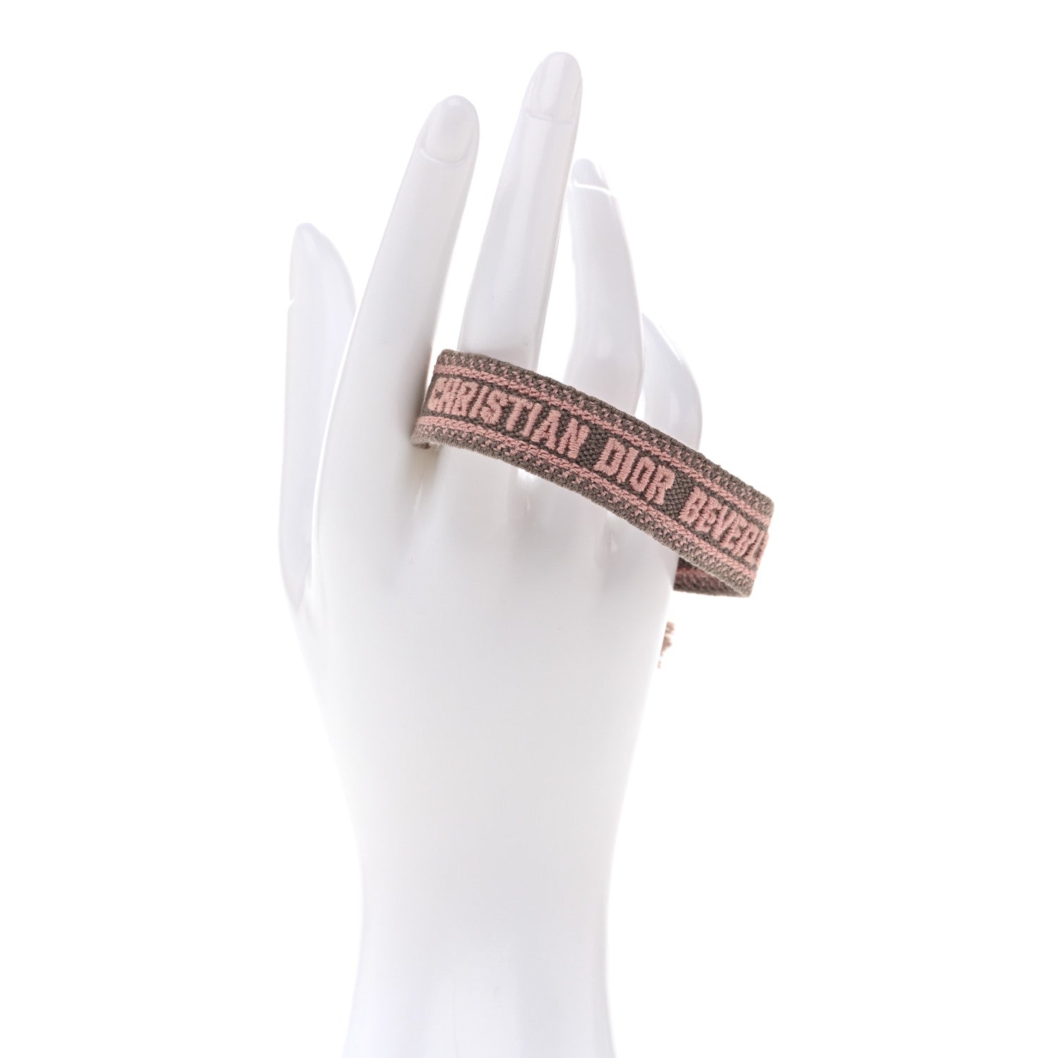 Christian Dior Woven Cotton J'Adior Friendship Bracelet Pink
