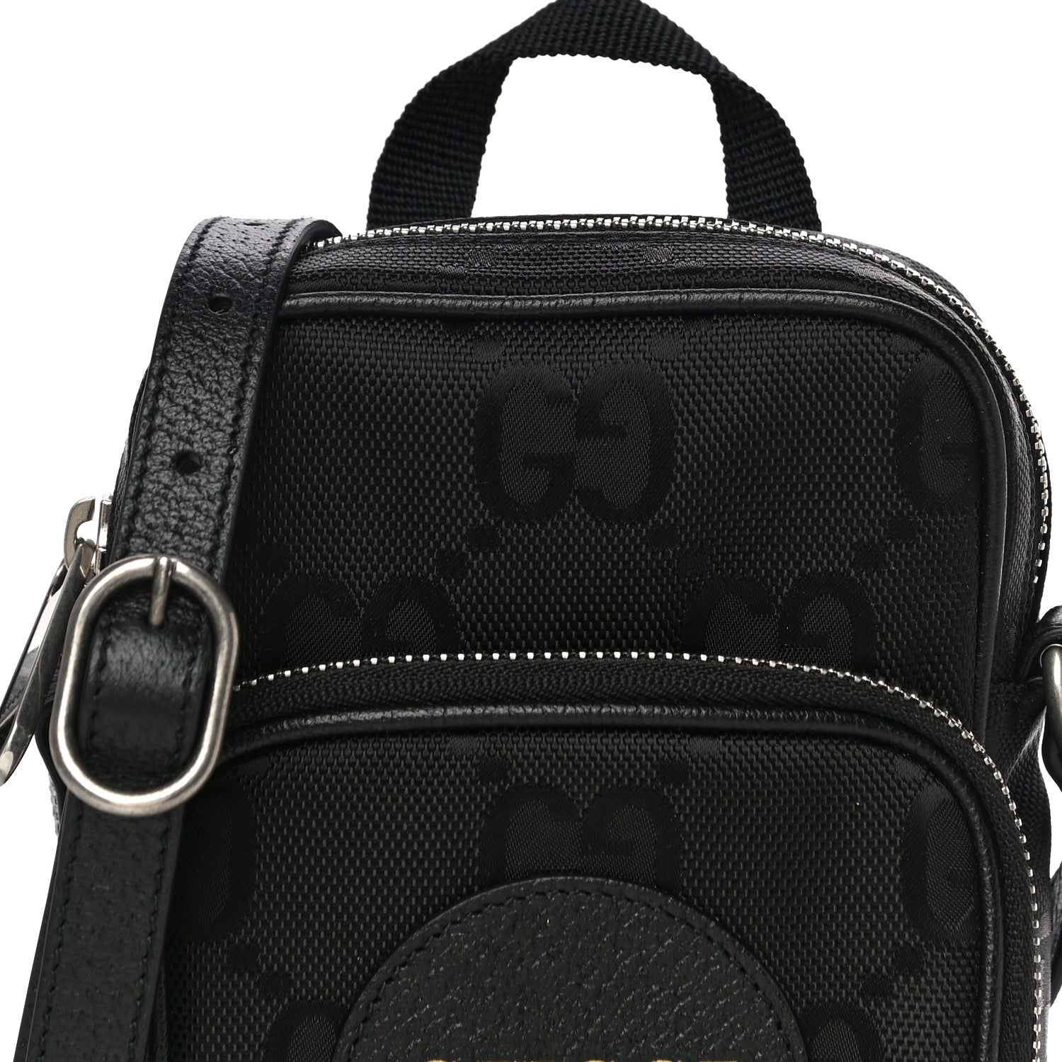 Gucci Econyl Nylon Monogram Off The Grid Shoulder Bag Black 8 of 11