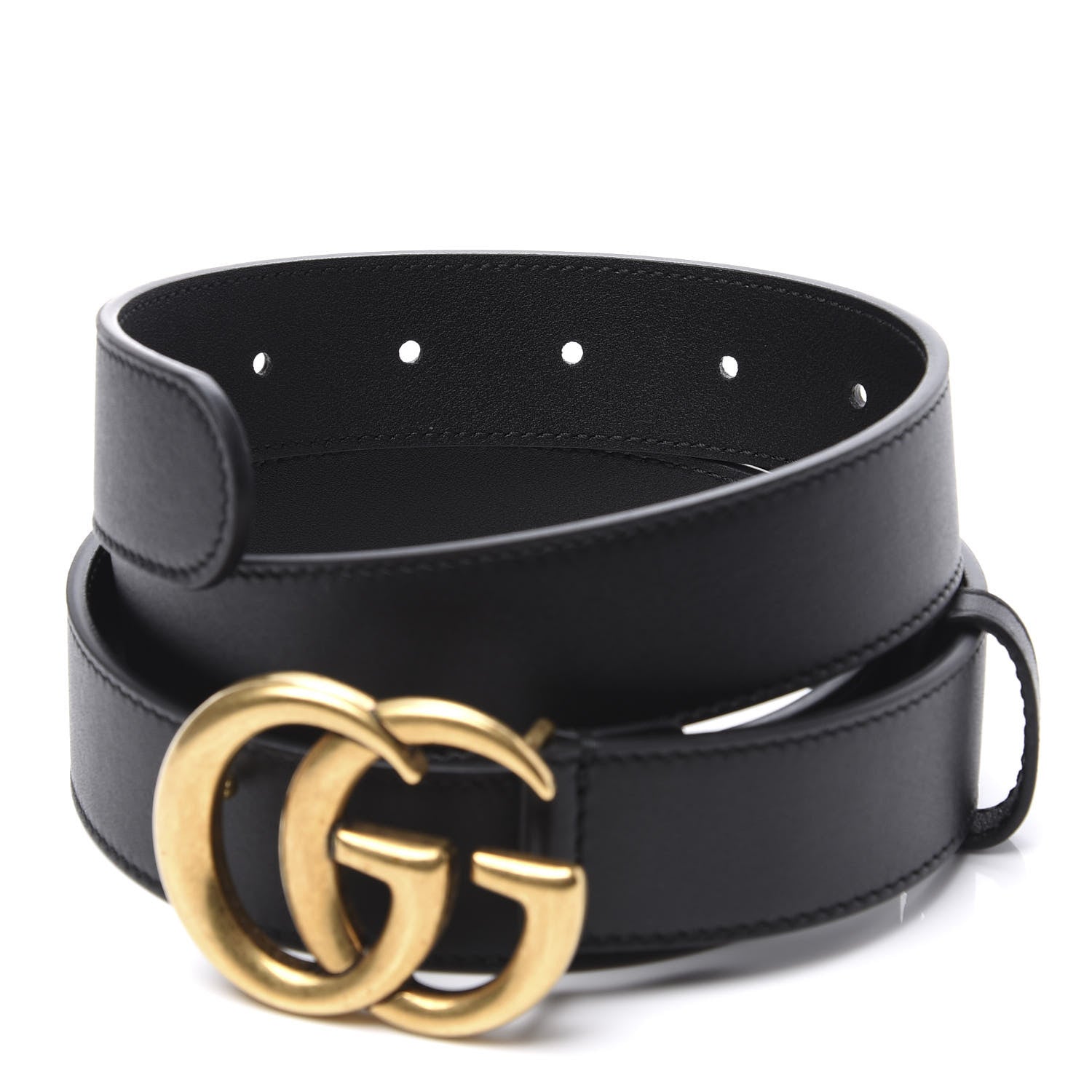 Gucci Calfskin Double G 30mm Belt 95 38 Black 4 of 6