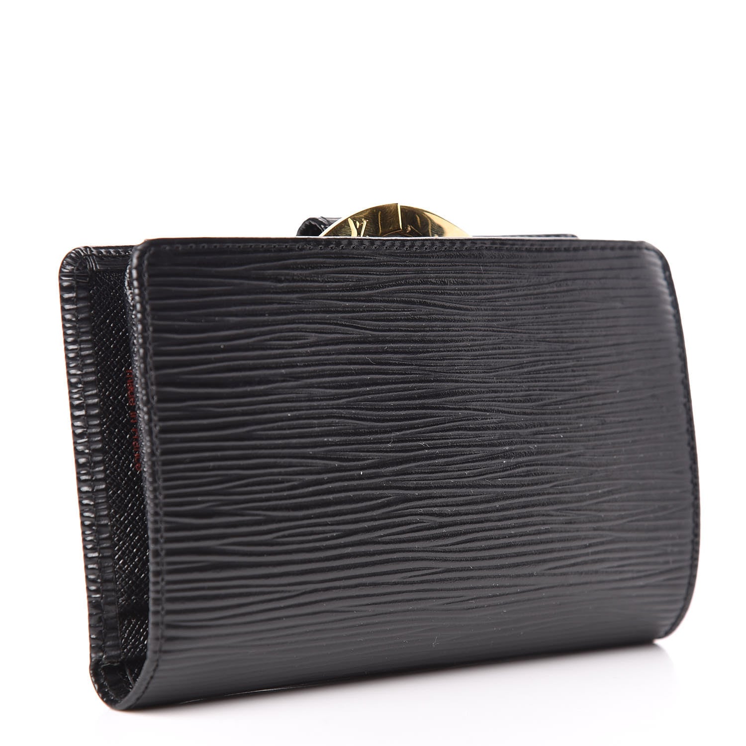Louis Vuitton Epi French Purse Wallet Black 3 of 9