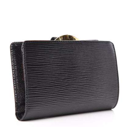 Louis Vuitton Epi French Purse Wallet Black 3 of 9
