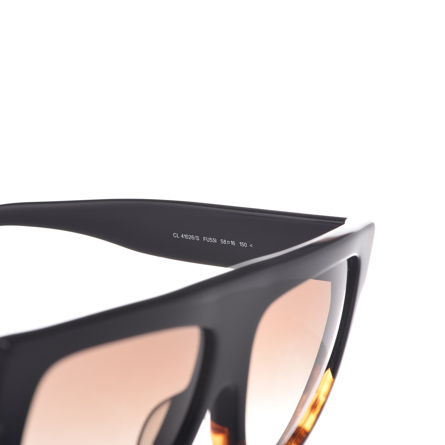 Celine Shadow Sunglasses CL 41026/S Black Havana 6 of 7