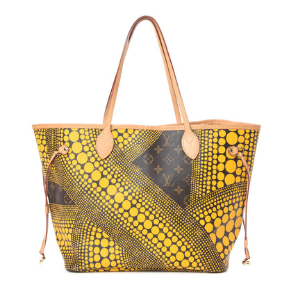 Louis Vuitton Monogram Kusama Waves Neverfull MM Yellow 1 of 14