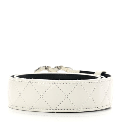 Chanel Caviar Quilted CC Chain Belt 75 30 White 2 of 8