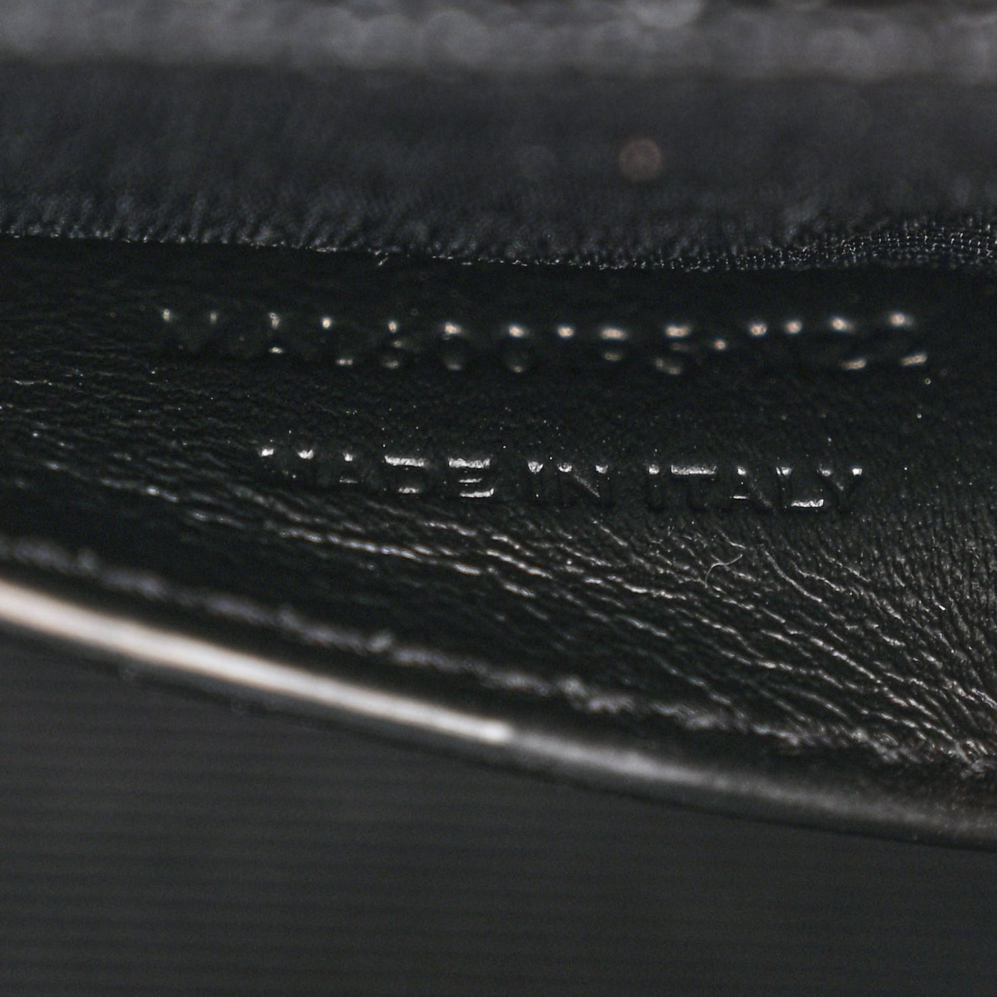 Grain De Poudre Textured Mixed Matelasse Triquilt Small Monogram Satchel Black
