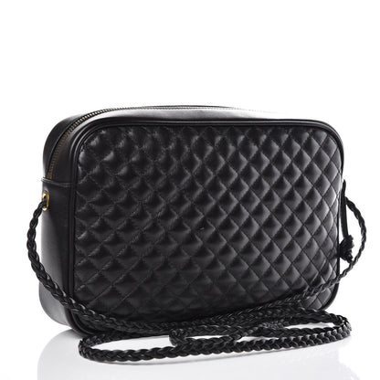 Gucci Calfskin Web Trapuntata Small GG Shoulder Bag Black 3 of 10