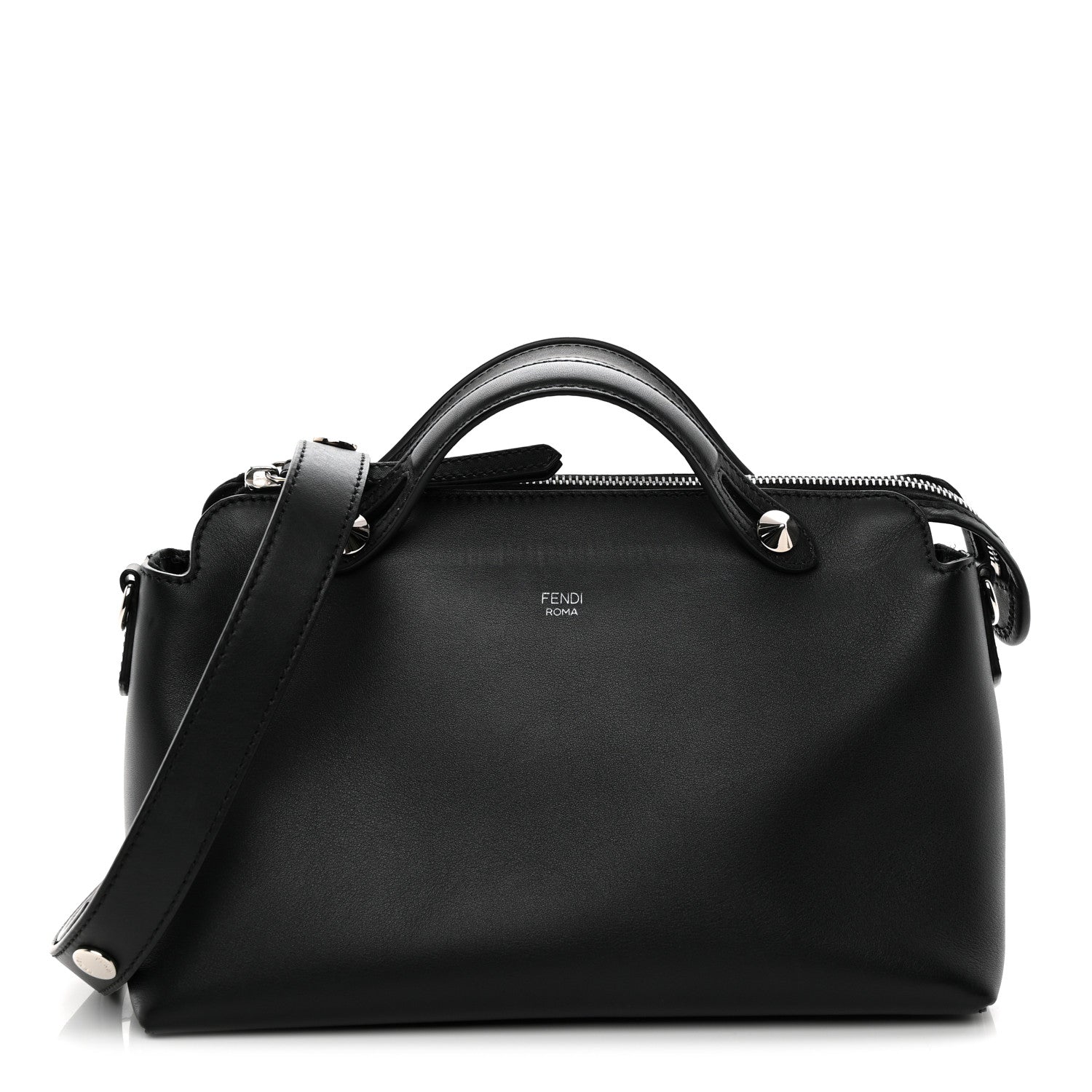 Fendi Vitello Dolce Medium By The Way Boston Bag Black 1 of 11