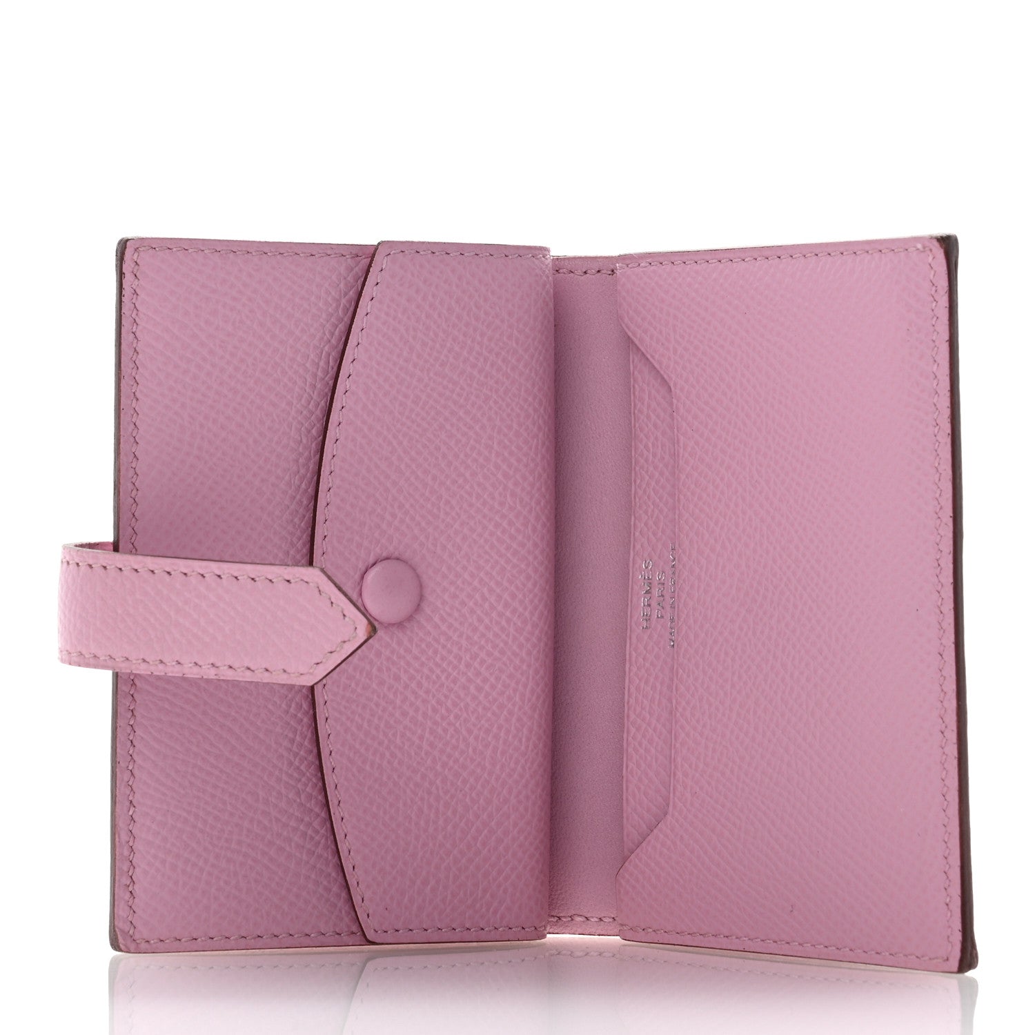 Hermes Epsom Mini Bearn Wallet Mauve Sylvester 4 of 8