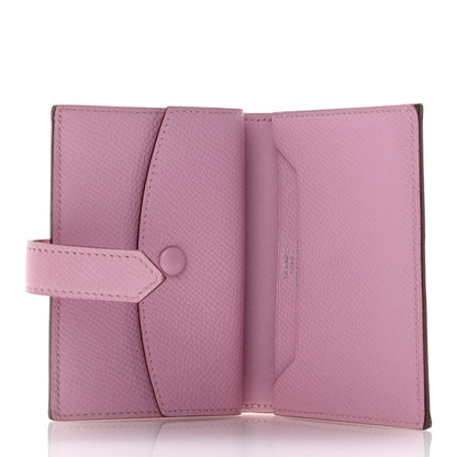 Hermes Epsom Mini Bearn Wallet Mauve Sylvester 4 of 8