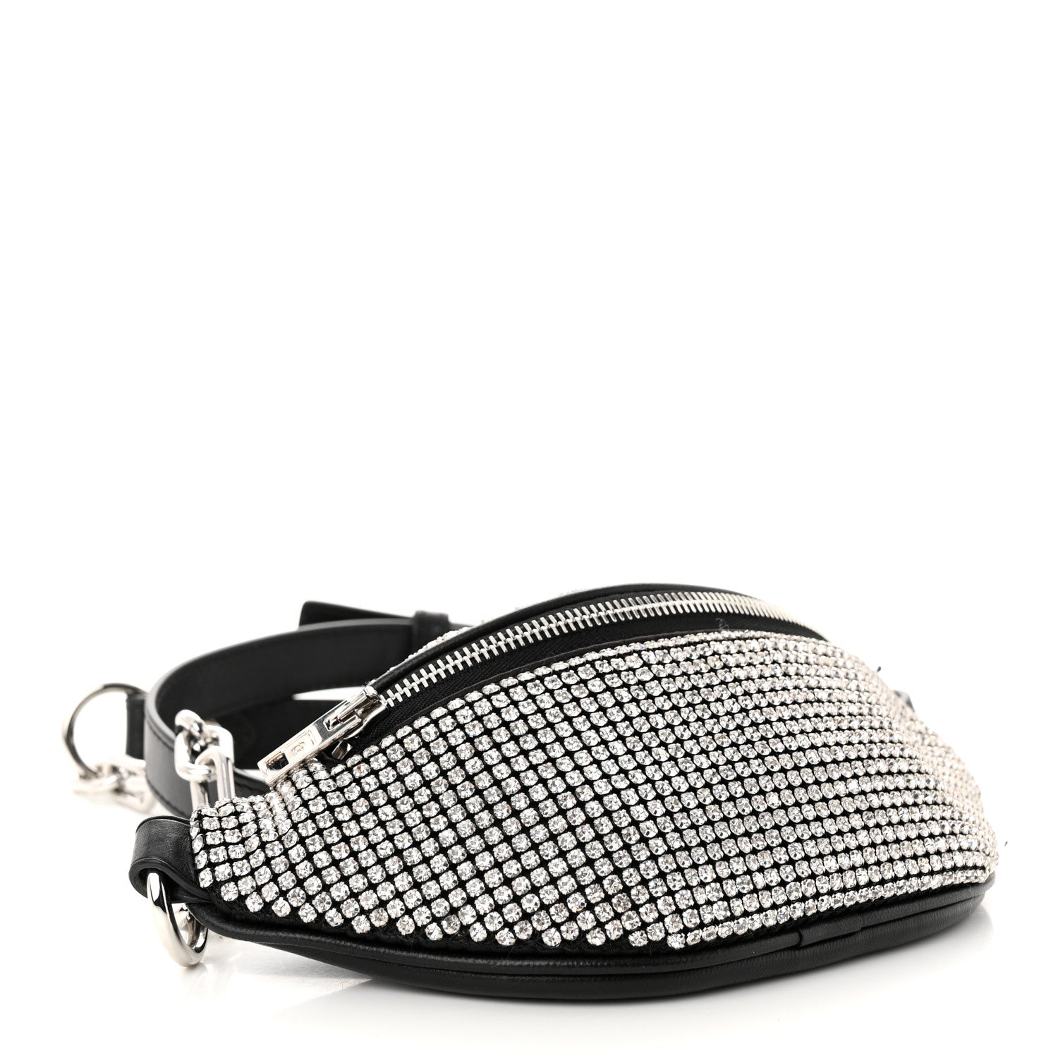 Alexander Wang Rhinestone Mesh Mini Attica Belt Bag Black 4 of 10