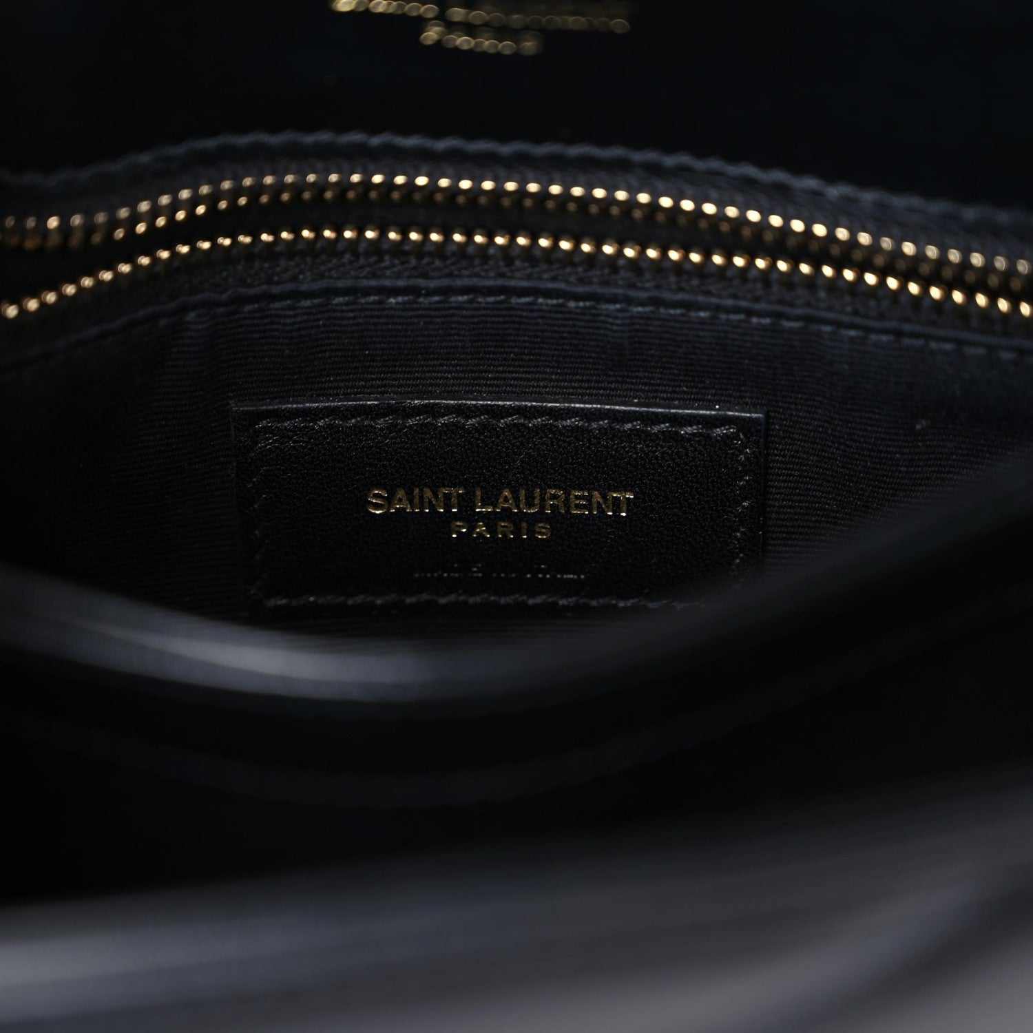 Saint Laurent Calfskin Y Quilted Monogram Toy Loulou Crossbody Bag Black 9 of 10