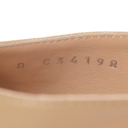Chanel Lambskin Cap Toe CC Flats 38 Beige Black 8 of 16