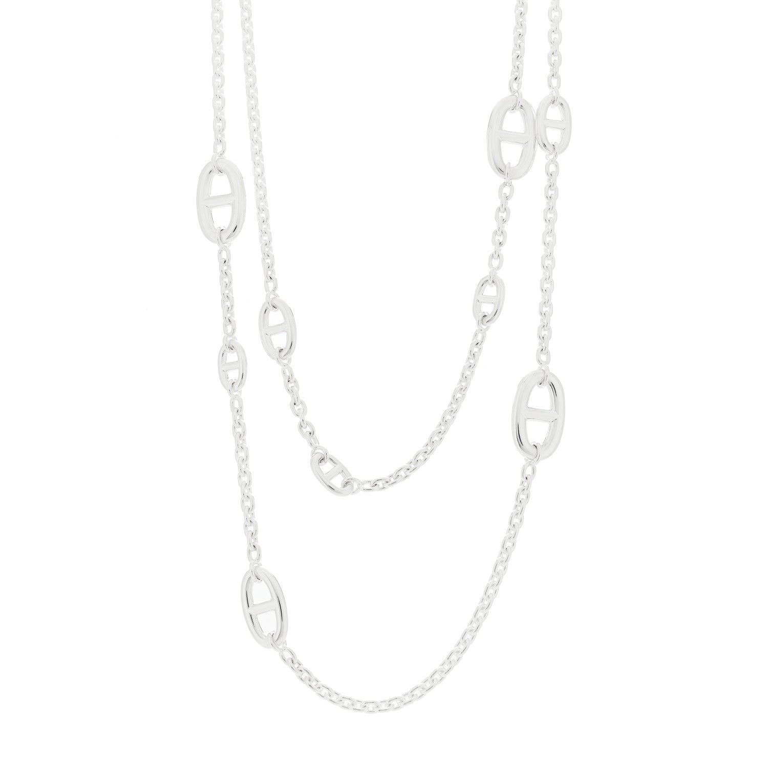 Hermes Sterling Silver Farandole Necklace 120 1 of 6