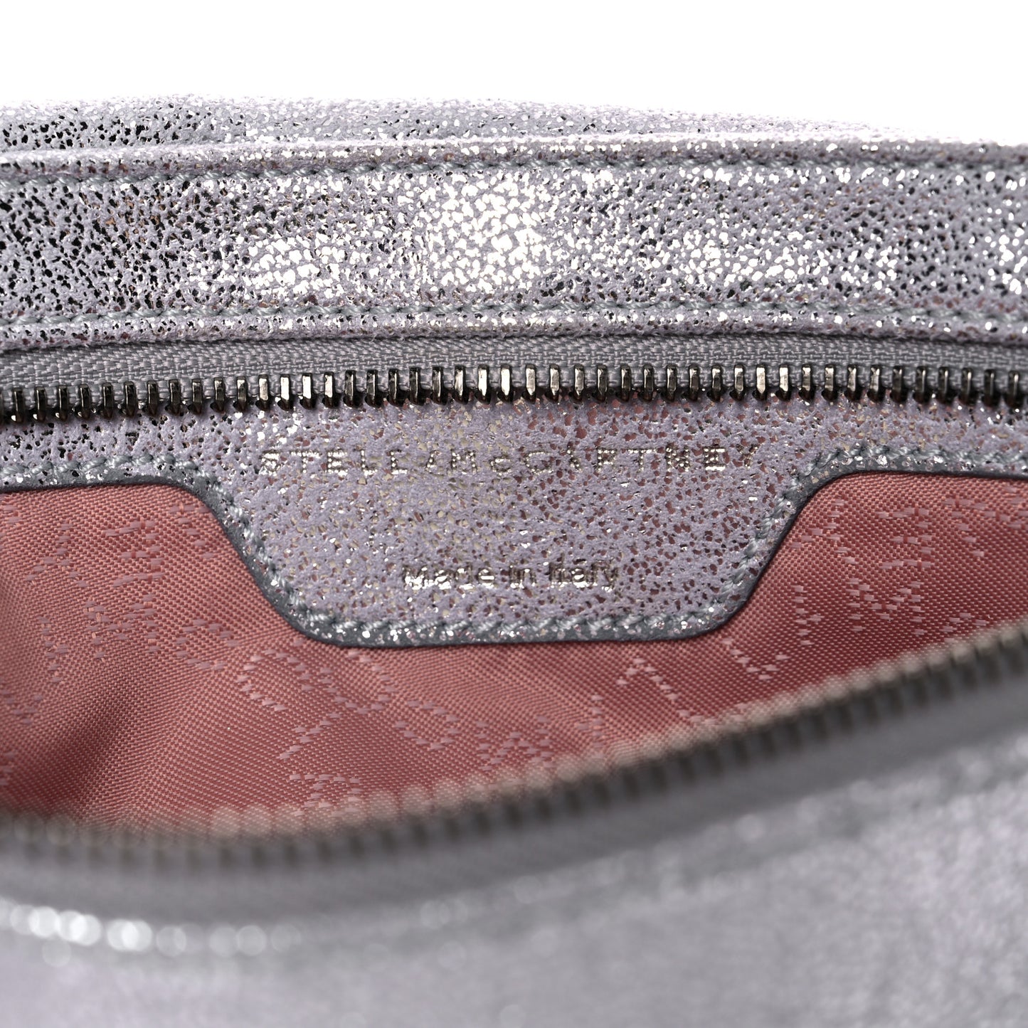 Shaggy Deer Falabella Fold Over Clutch Silver