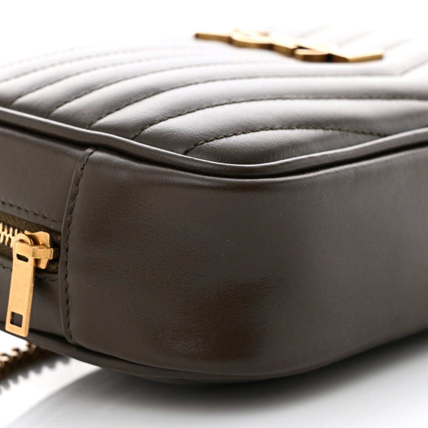 Calfskin Matelasse Monogram Mini Lou Camera Bag Light Musk