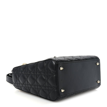 Christian Dior Lambskin Cannage Medium Lady Dior Black 4 of 11