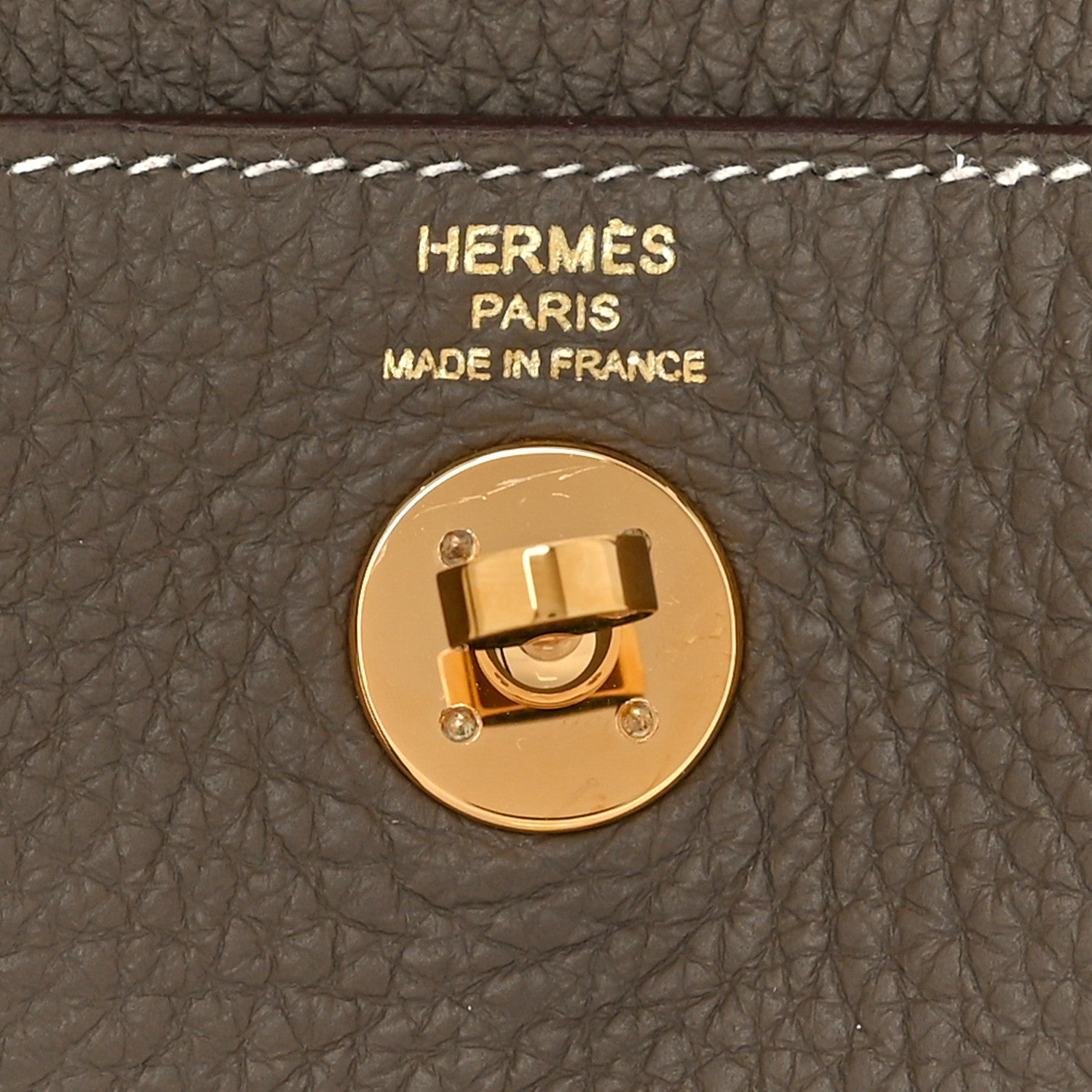 Hermes Taurillon Clemence Mini Lindy 20 Etoupe 6 of 11