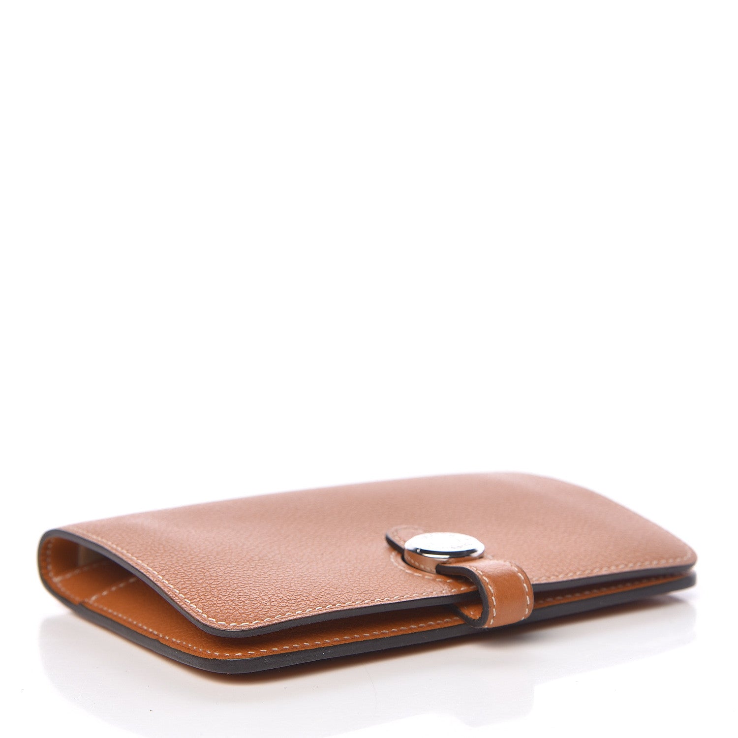Hermes Evercolor Dogon Compact Wallet Toffee 462585 – FASHIONPHILE