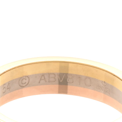 Cartier 18K Pink White Yellow Gold 4.8mm Vendome Louis Cartier Wedding Band Ring 54 7 5 of 6