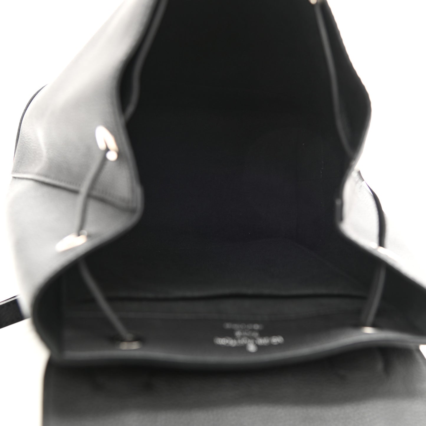 Calfskin Lockme Backpack Black