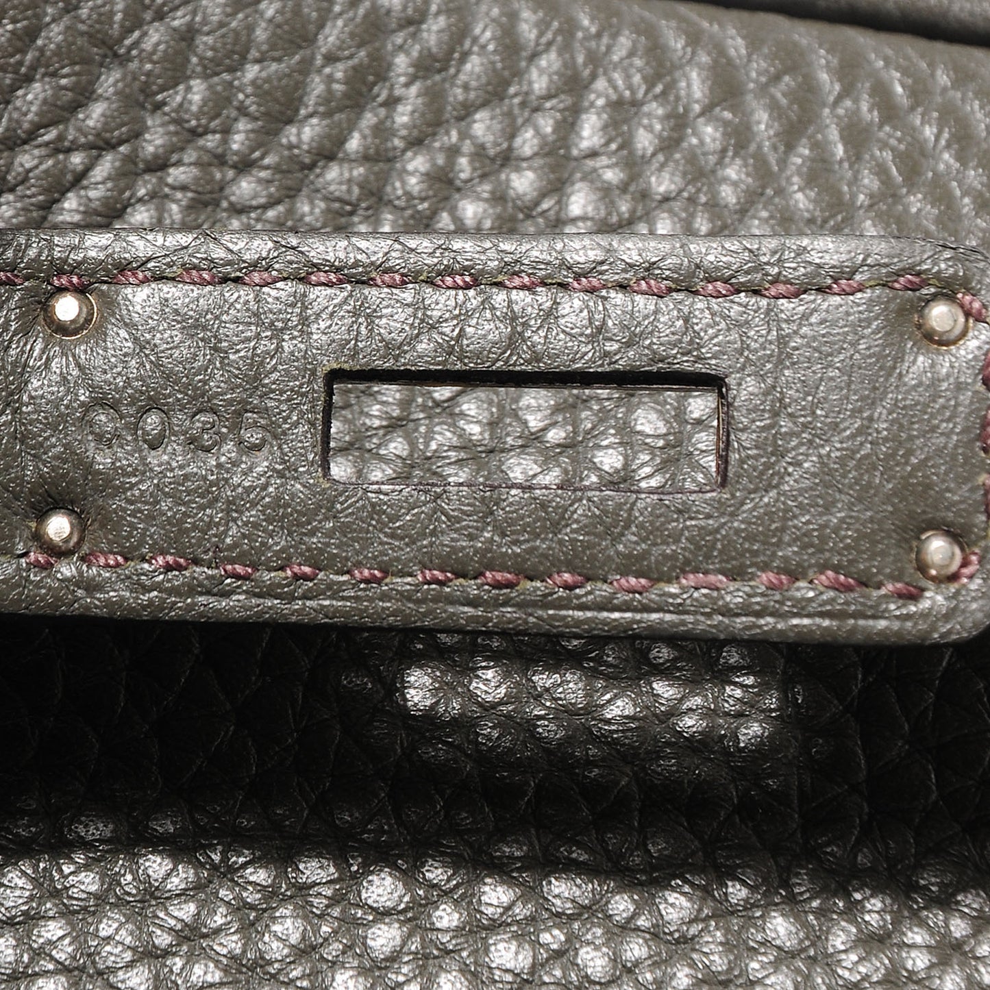 Taurillon Clemence Birkin 35 Vert de Gris