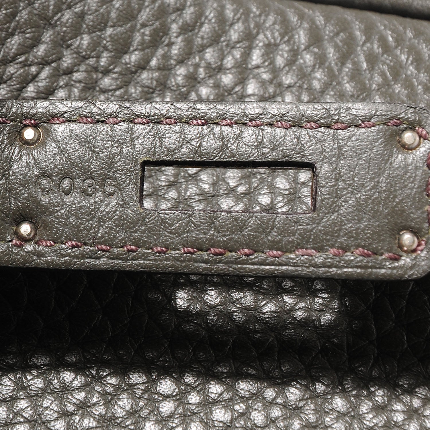 Hermes Taurillon Clemence Birkin 35 Vert de Gris 4 of 17