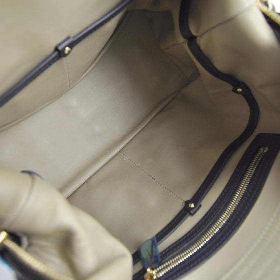 Louis Vuitton Calfskin Sac Louis Bleu 5 of 8