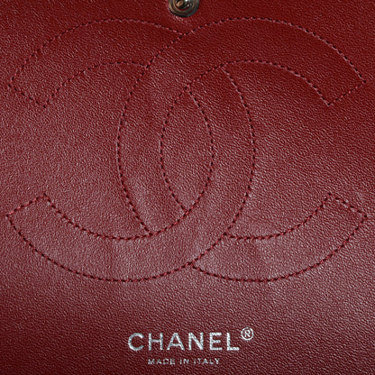 Chanel Caviar Jumbo Double Flap Dark Red 7 of 8