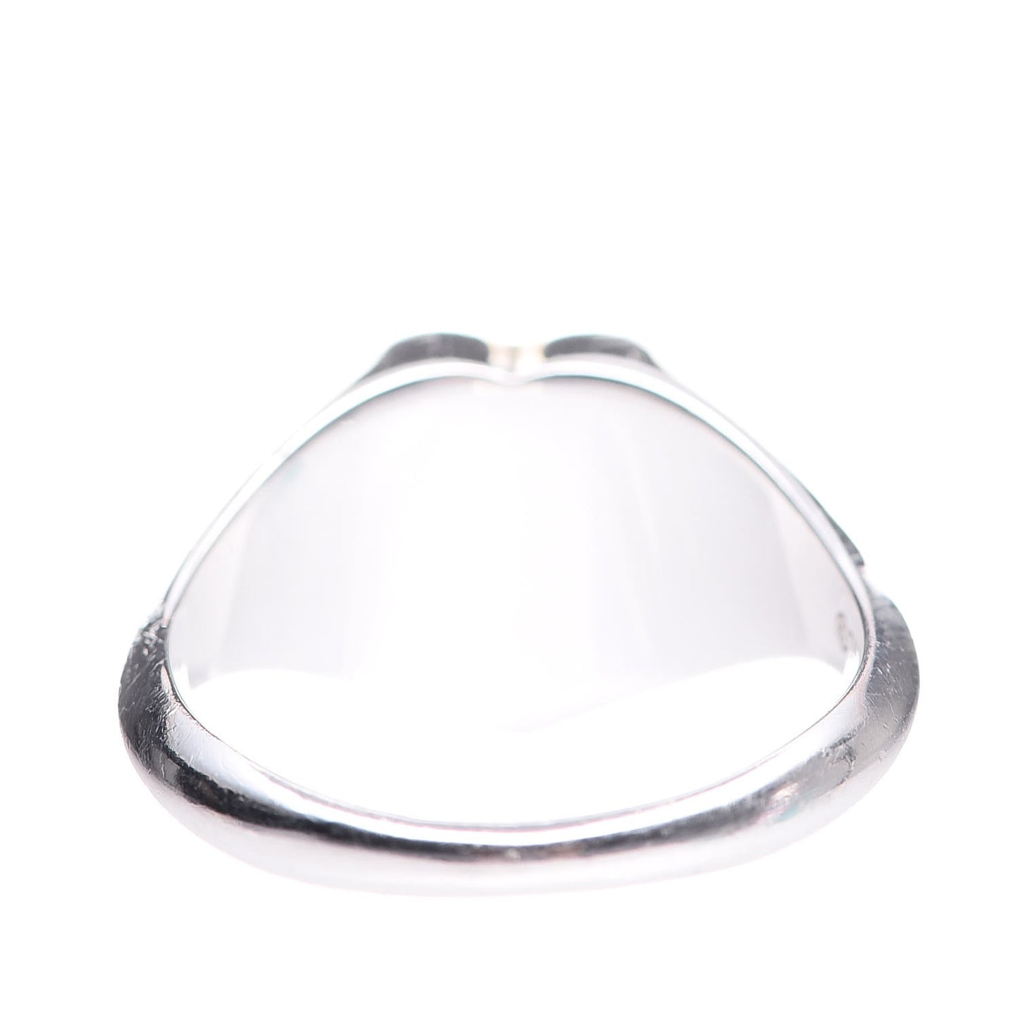Sterling Silver Return to Tiffany Heart Signet Ring 52 6