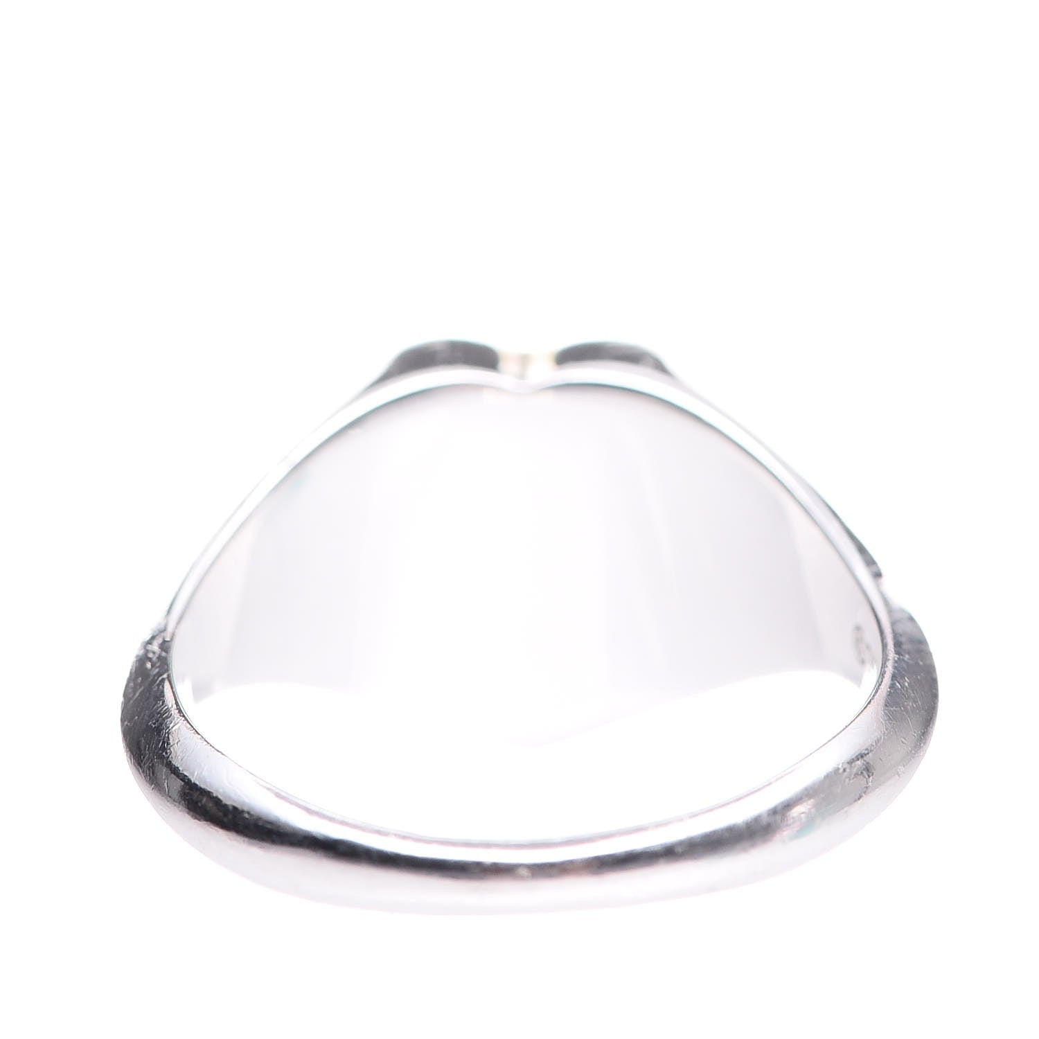 Tiffany Sterling Silver Return to Tiffany Heart Signet Ring 52 6 4 of 6