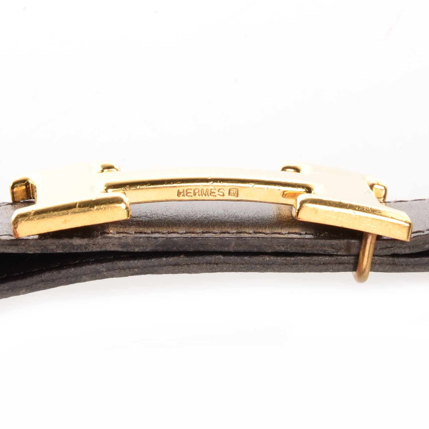 Hermes Box Reversible Polished Constance 32mm H Belt 75 Noir Ebene 5 of 7