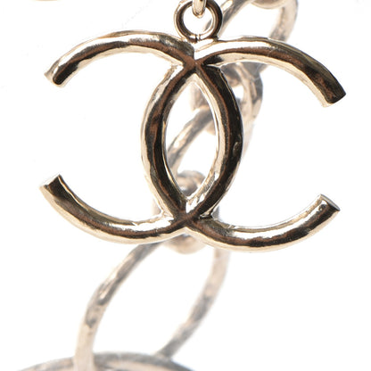 Chanel Hoop Cuba Logo Necklace Gold 4 of 7