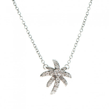 Tiffany Platinum Diamond Fireworks Pendant Necklace 3 of 6
