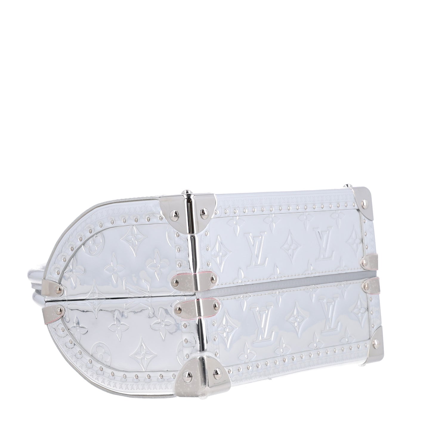 Monogram Miroir Speedy Trunk 20 Silver