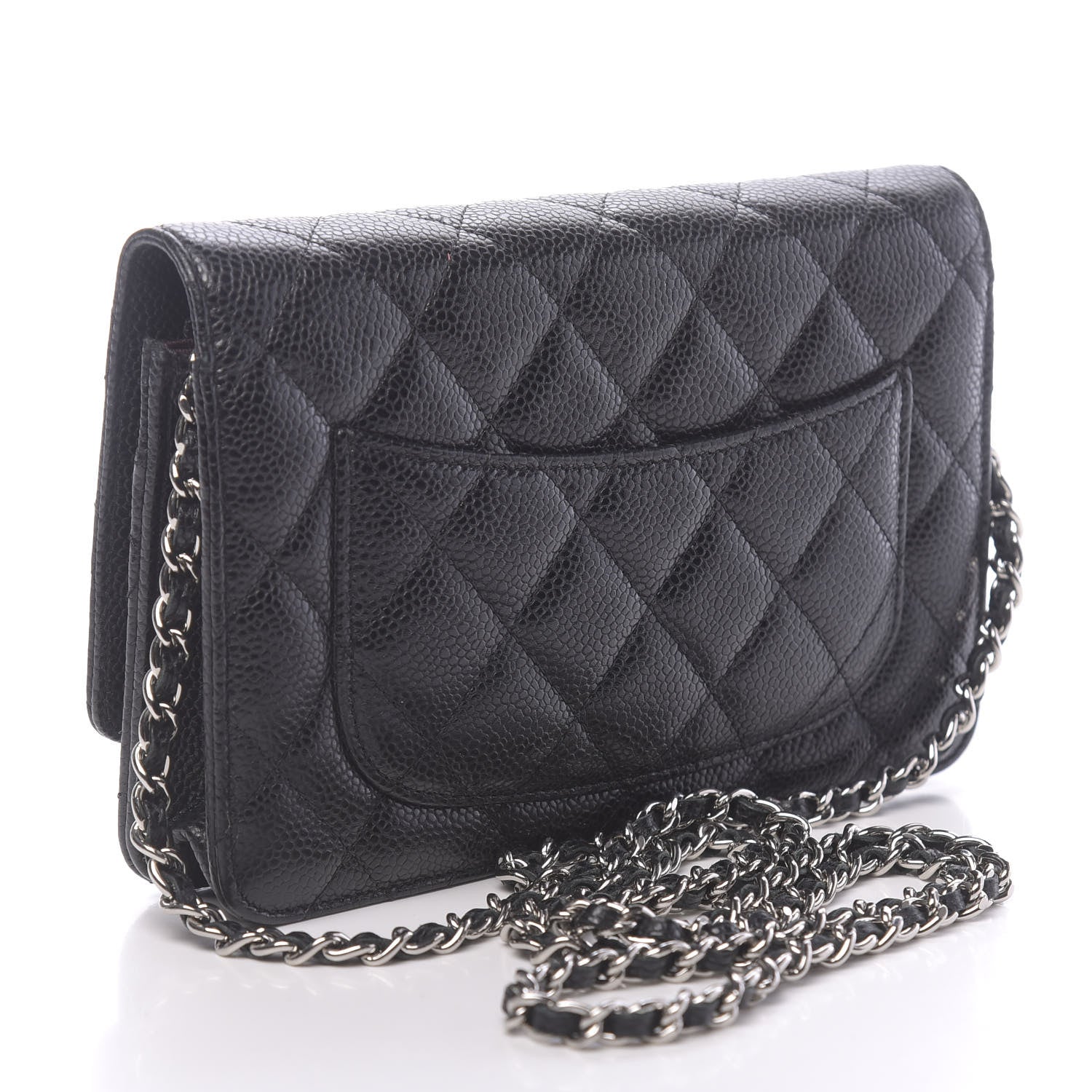 Chanel Caviar Quilted Wallet On Chain WOC Black 3 of 13