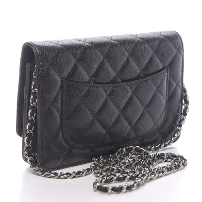Chanel Caviar Quilted Wallet On Chain WOC Black 3 of 13