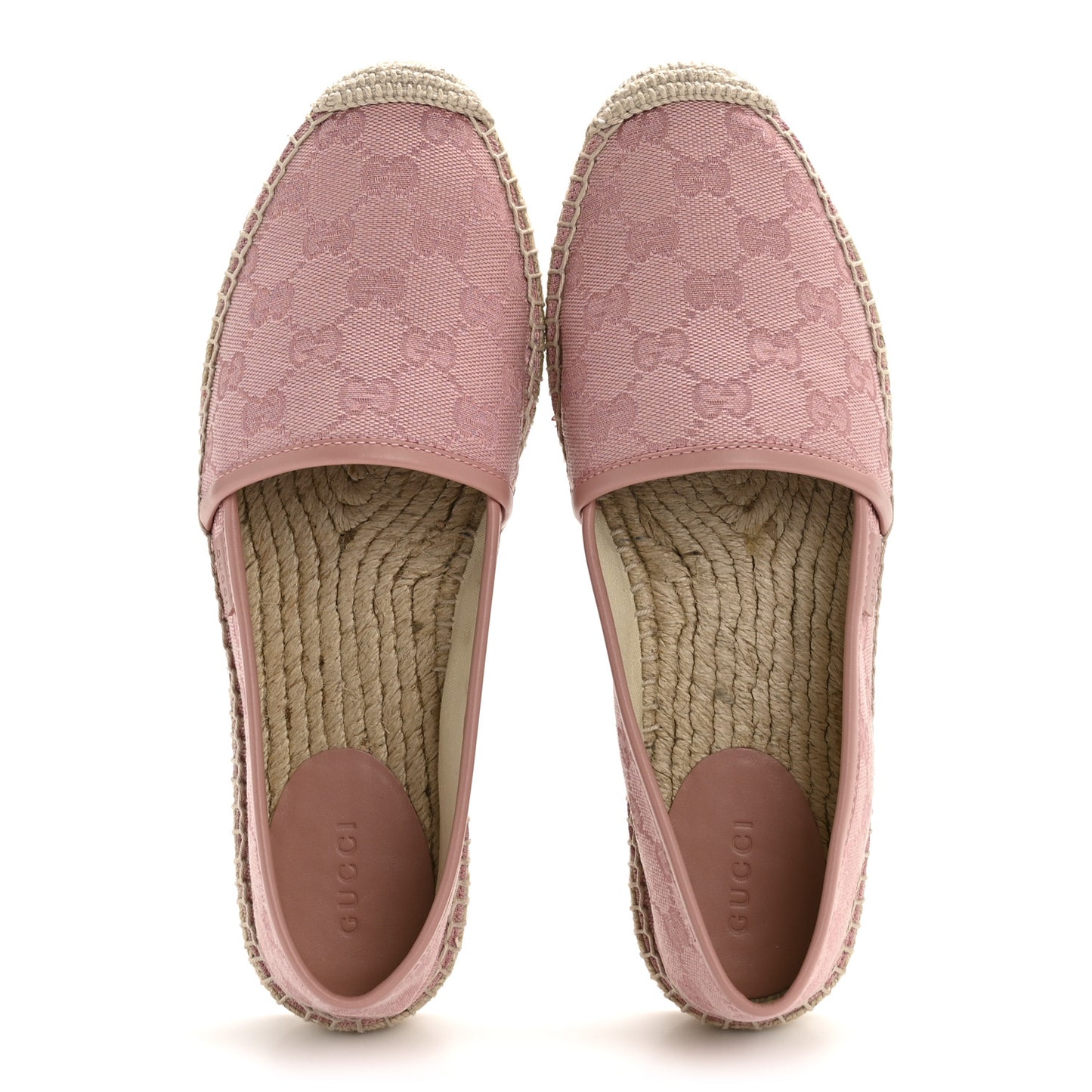 Monogram Espadrilles 37.5 Soft Pink
