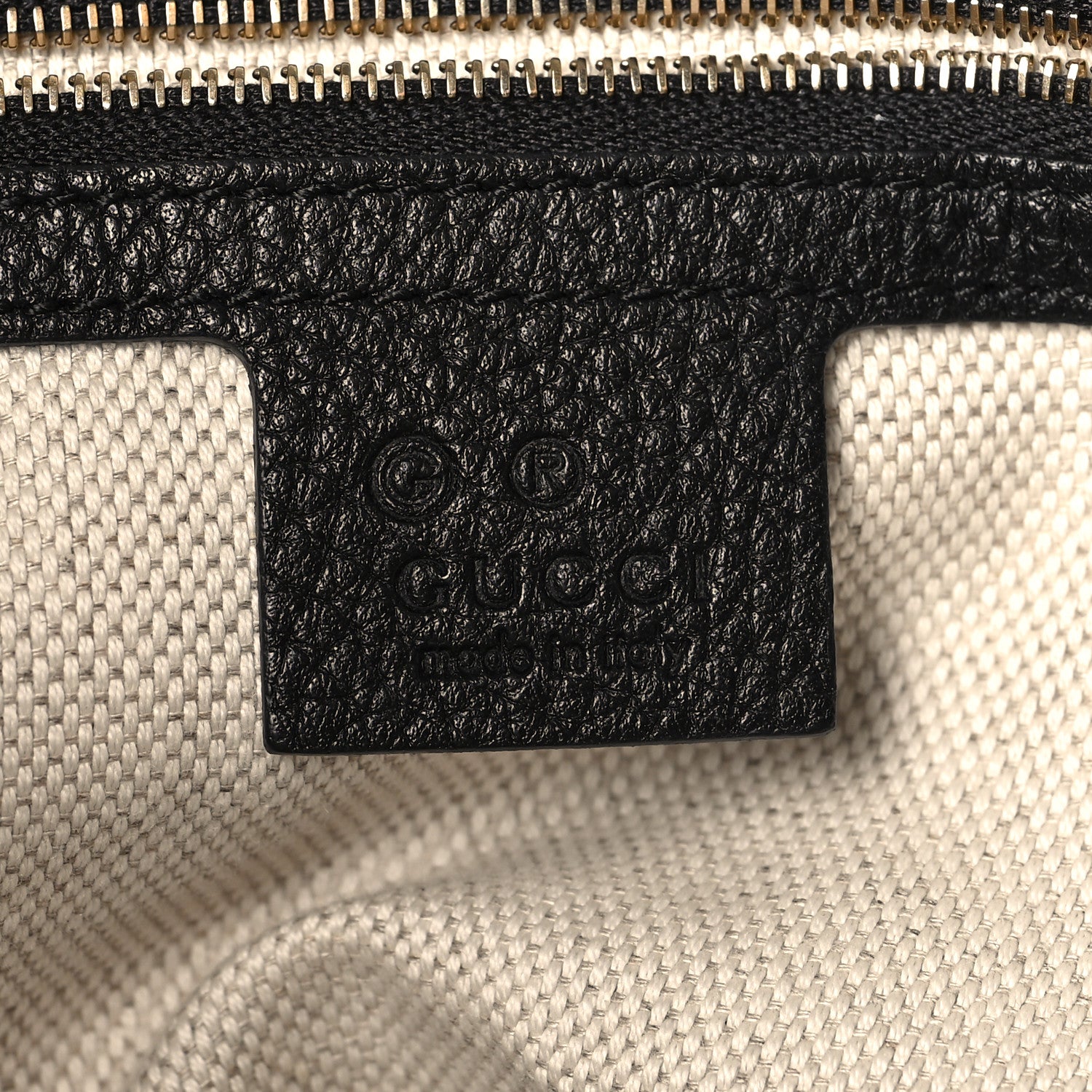 Gucci Pebbled Calfskin Medium Soho Chain Shoulder Bag Black 6 of 10