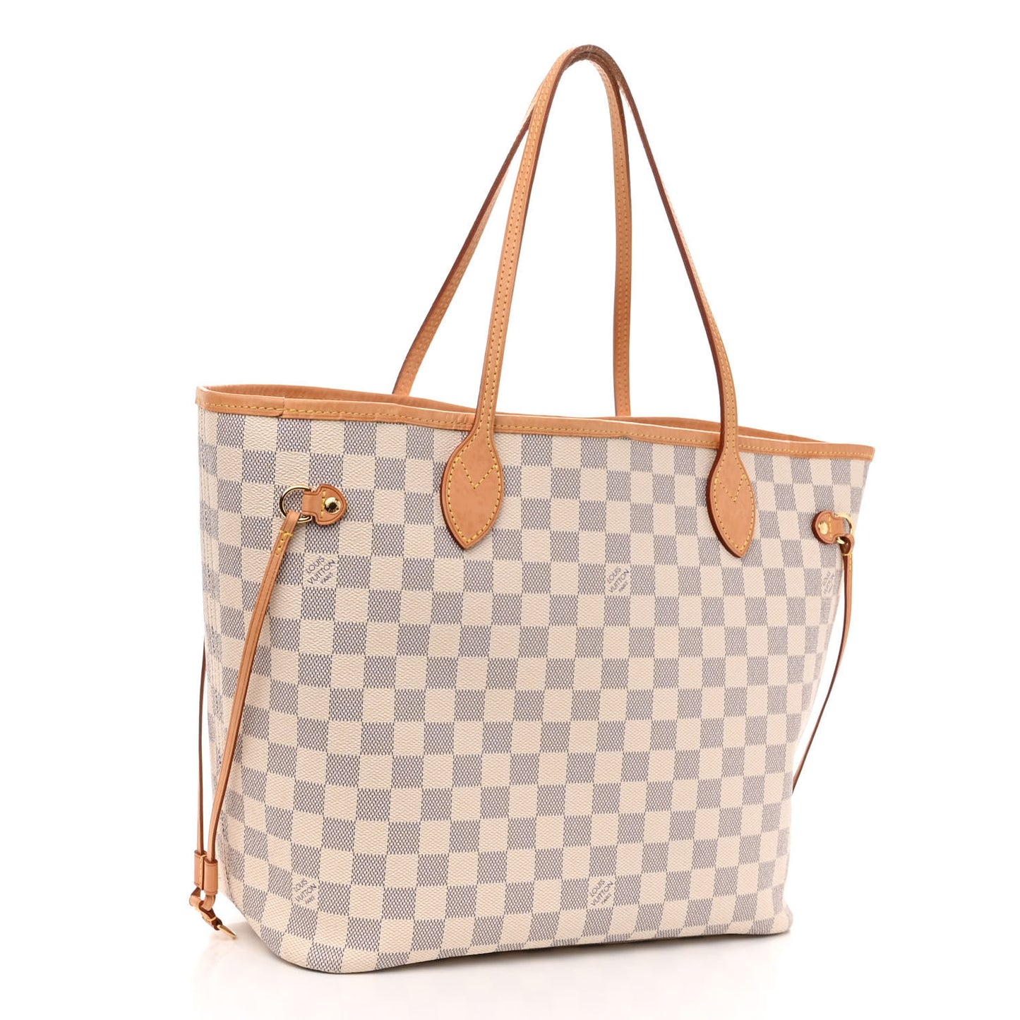 Damier Azur Neo Neverfull MM Rose Ballerine
