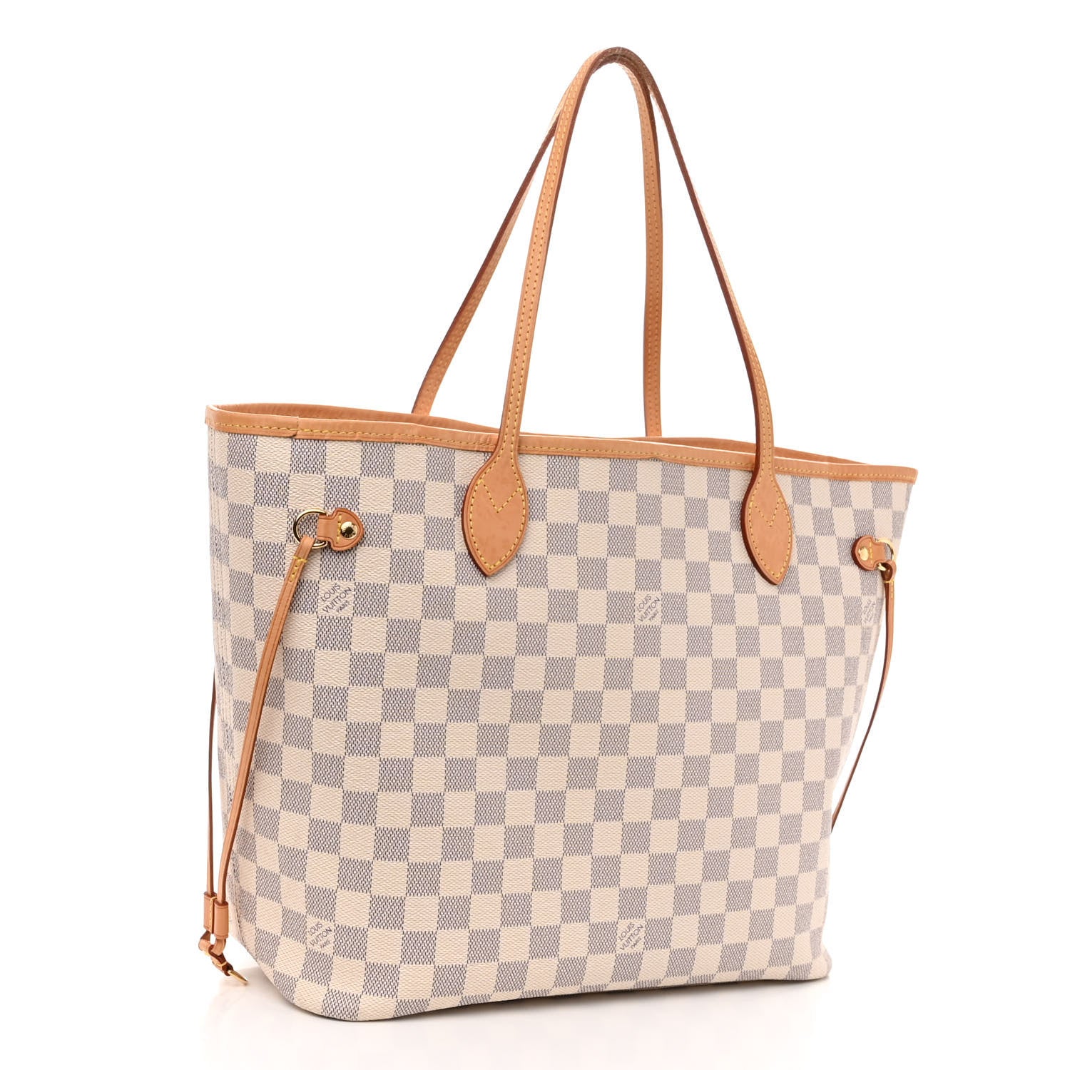 Louis Vuitton Damier Azur Neo Neverfull MM Rose Ballerine 4 of 12