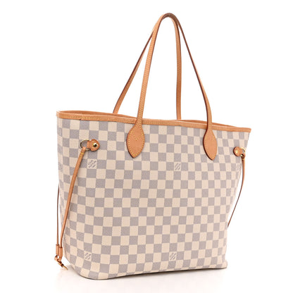 Louis Vuitton Damier Azur Neo Neverfull MM Rose Ballerine 4 of 12