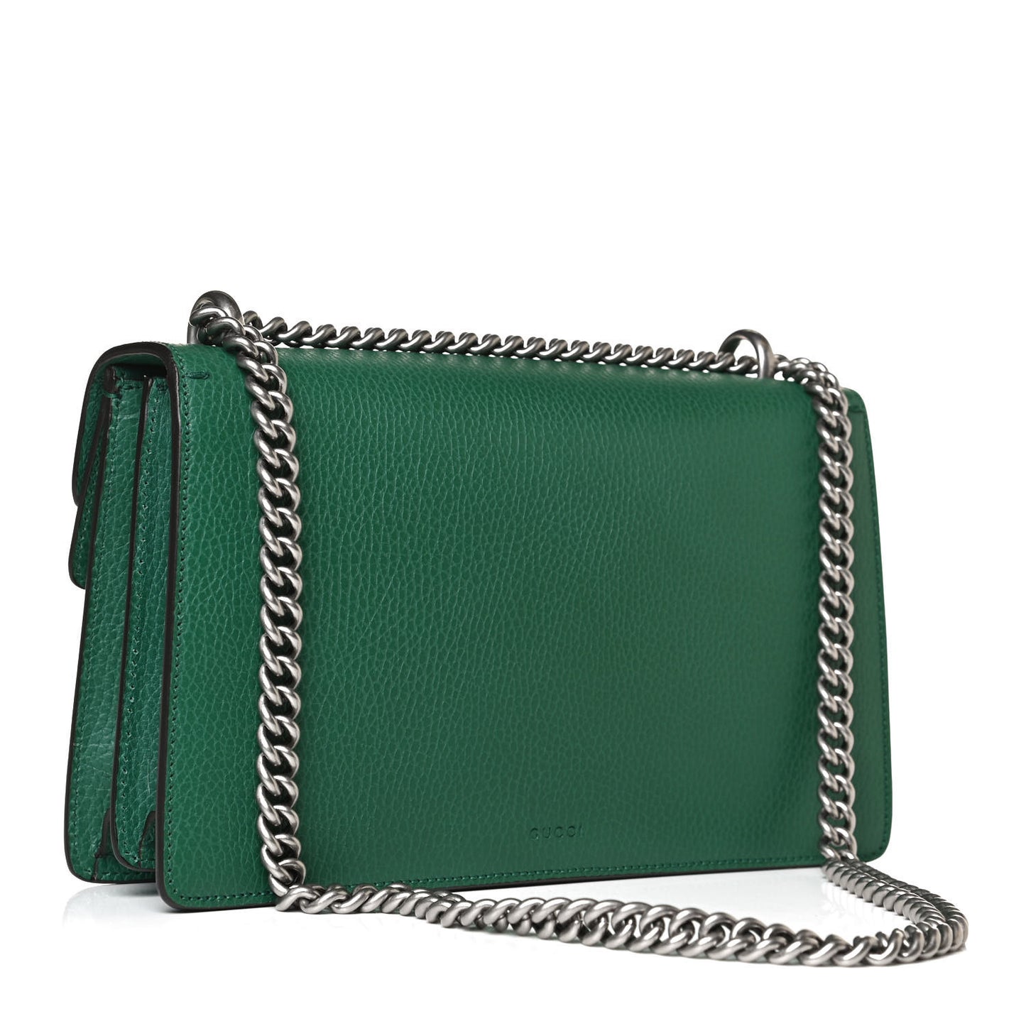 Pebbled Calfskin Small Dionysus Shoulder Bag Emerald