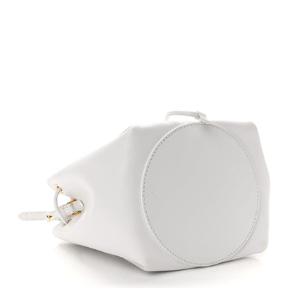 Burberry Calfskin Monogram Motif TB Bucket White 4 of 10