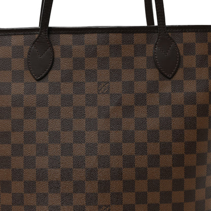 Louis Vuitton Damier Ebene Neo Neverfull MM Rose Ballerine 8 of 13