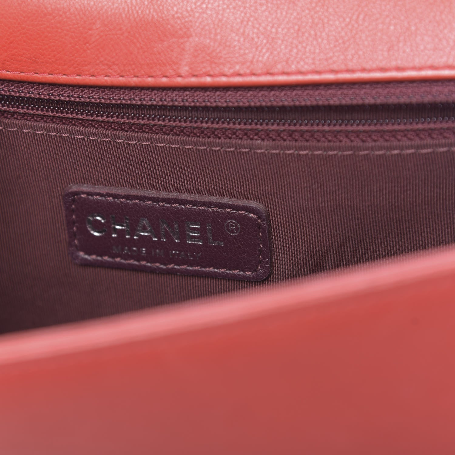 Chanel Calfskin Quilted Double Stitch New Medium Boy Flap Red 6 of 13