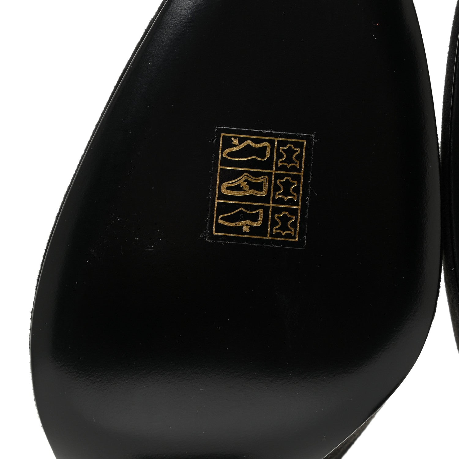 Hermes Suede Goatskin Baby 90 Pump 38 Black 6 of 12