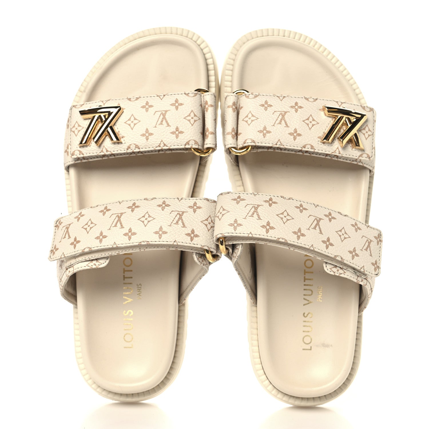 Louis Vuitton Monogram LV Sunset Comfort Flat Sandals 37 Dune 2 of 9