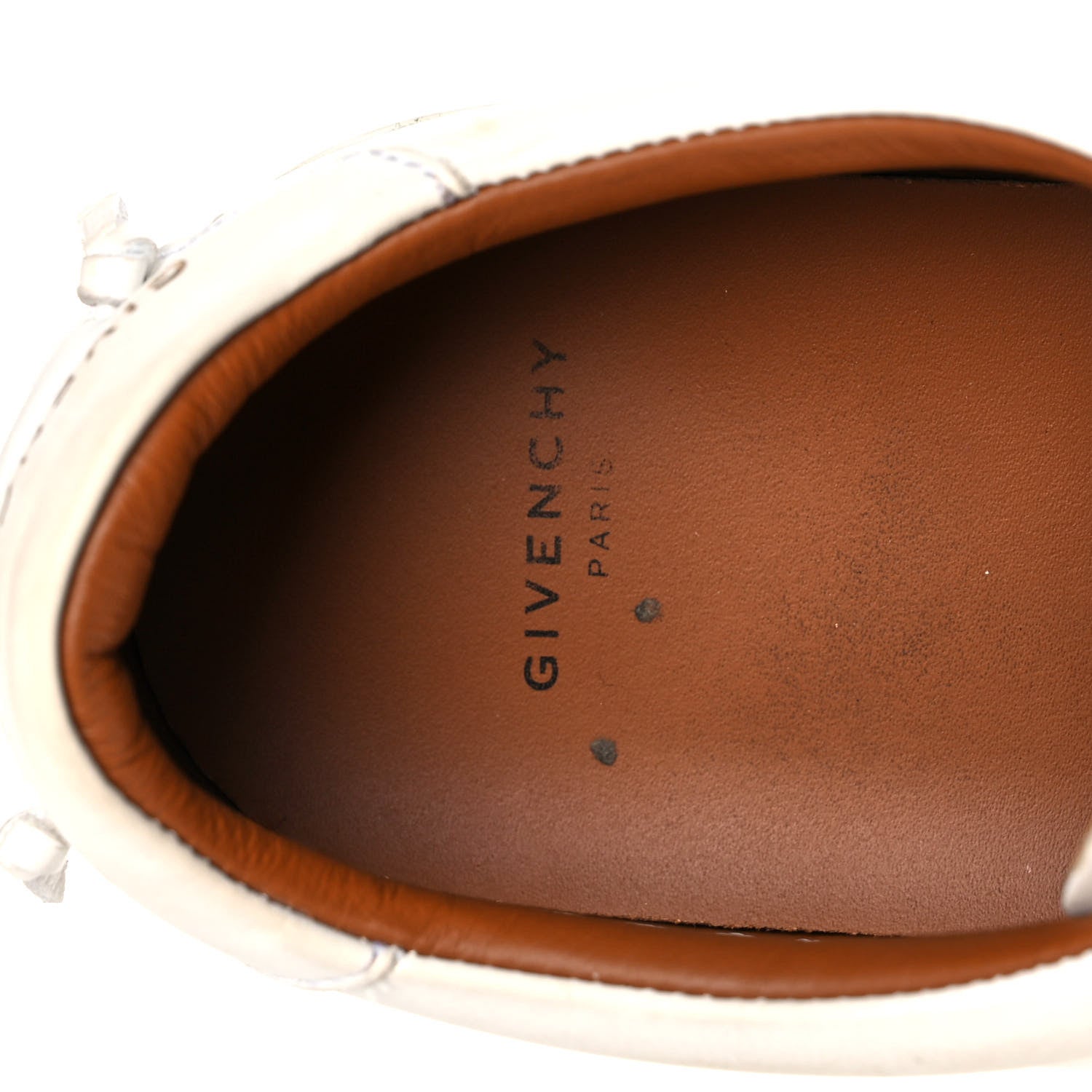 Givenchy Calfskin Band Logo Womens Urban Street Sneakers 38.5 White Black 7 of 13