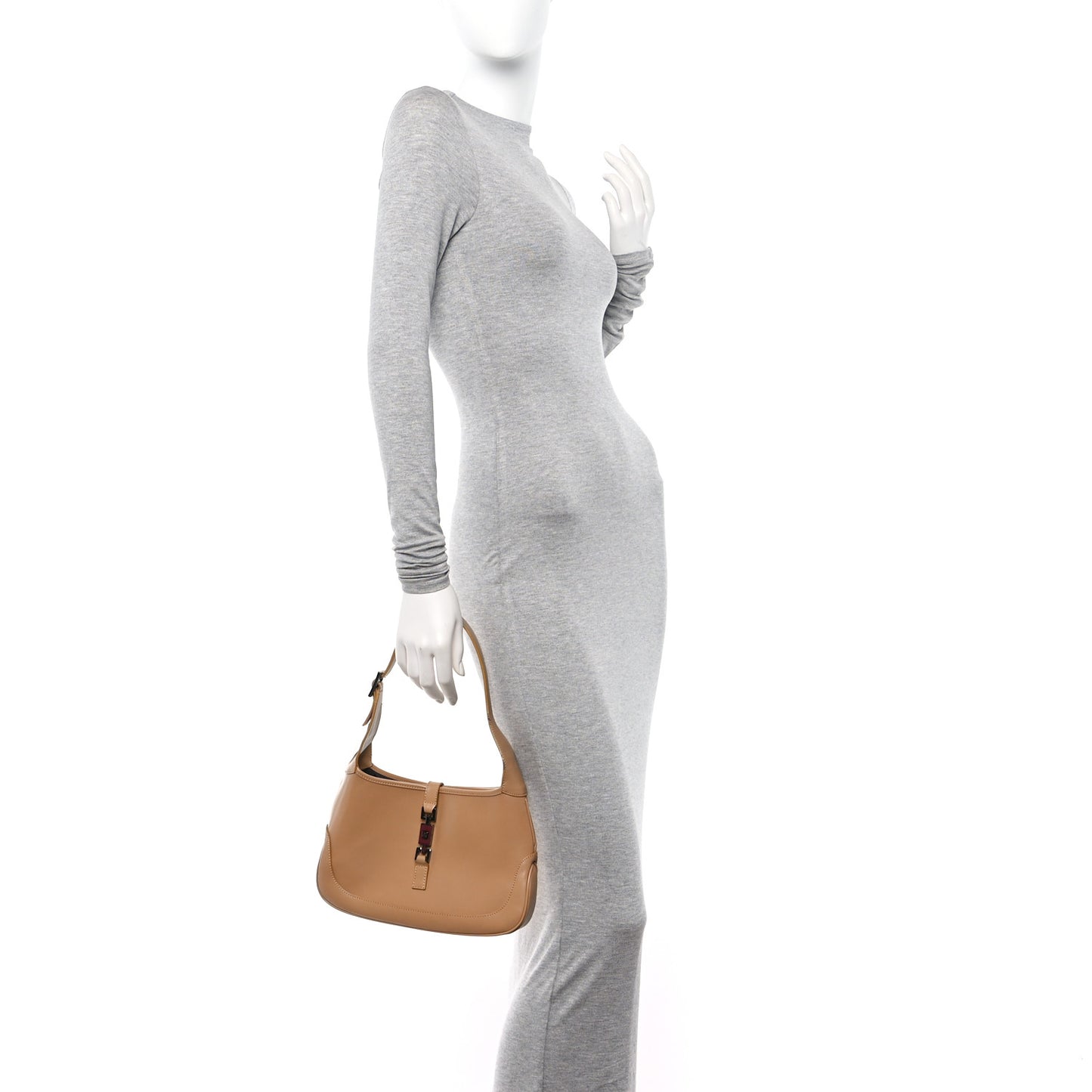 Calfskin Small Jackie O Hobo Beige