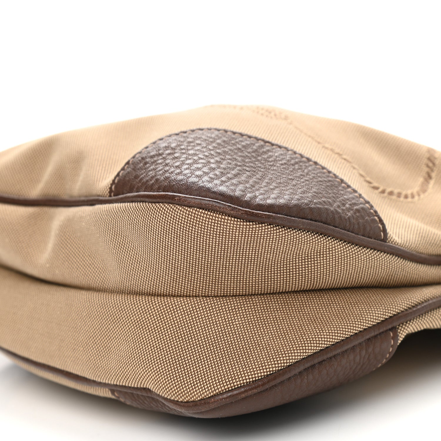 Prada Jacquard Logo Small Flat Messenger Bag Corda Bruciato 6 of 10